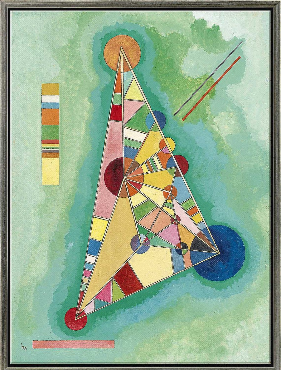 Wassily Kandinsky Bild "Bunt Im Dreieck" (1927), Gerahmt Abstrakte Bilder