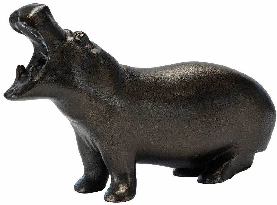 Francois Pompon Skulptur "Hippopotamus", Kunstguss 19. Jh / Um 1900