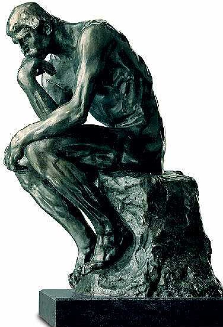 Auguste Rodin Skulptur "Der Denker" (38 Cm), Version In Kunstbronze Kunstbronze