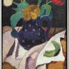 Paula Modersohn-Becker Bild "Stillleben Mit Tulpen In Blauem Topf" (1907), Gerahmt Stillleben