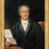 Joseph Karl Stieler Bild "Goethe" (1828), Gerahmt Biedermeier