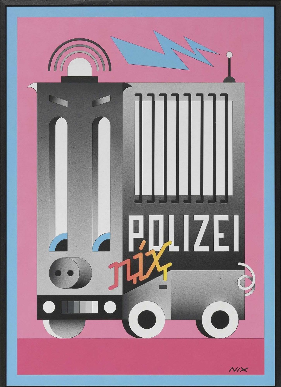 Doppeldenk Bild "Polizei Nix" (2019) Mischtechniken