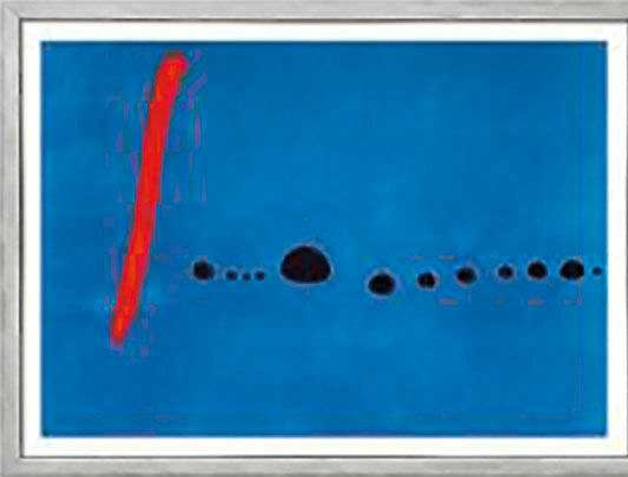 Joan Miró Bild "Bleu Ii", Gerahmt Abstrakte Bilder