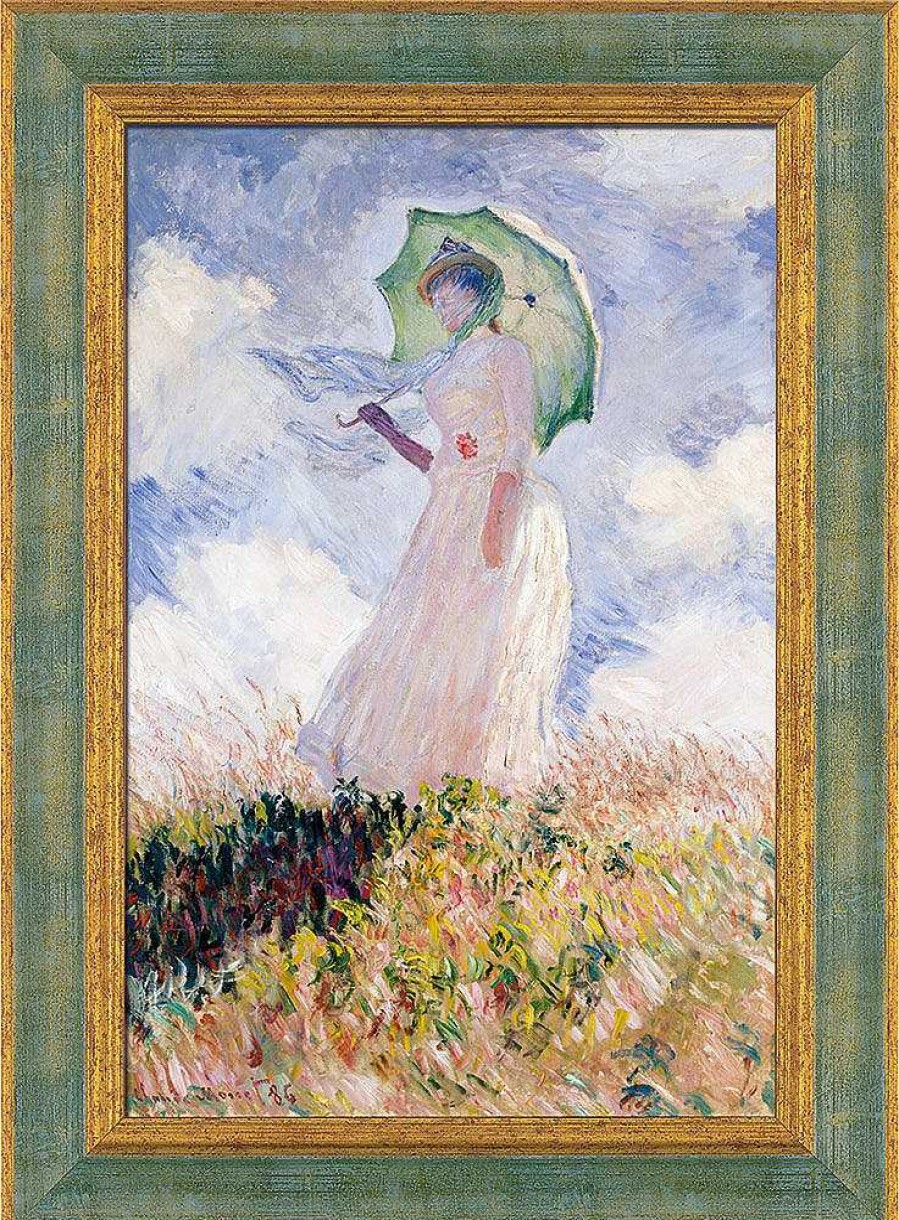 Claude Monet Bild "Frau Mit Sonnenschirm" (1886), Gerahmt Impressionismus