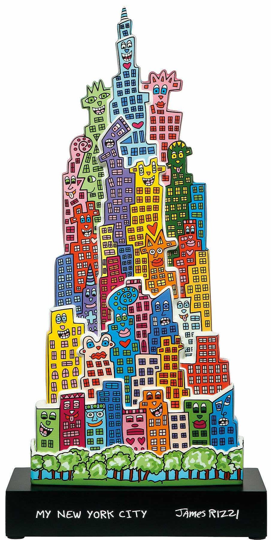 James Rizzi Porzellanobjekt "The City That Never Sleeps" Humor / Karikatur