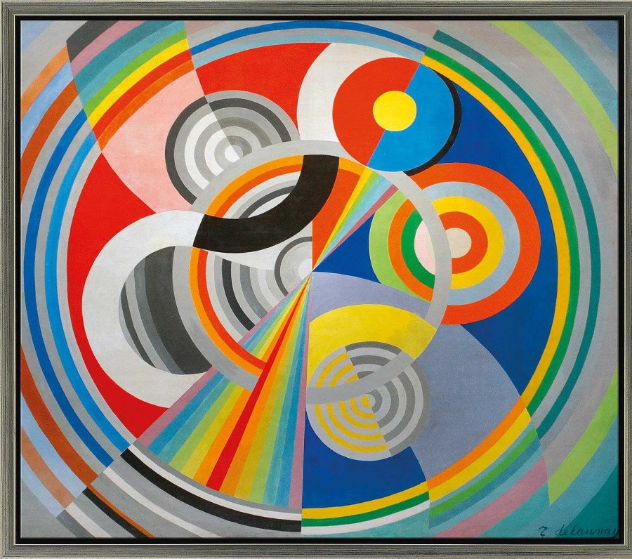 Robert Delaunay Bild "Rhythmus Nr. 1" (1938), Gerahmt Abstrakte Bilder