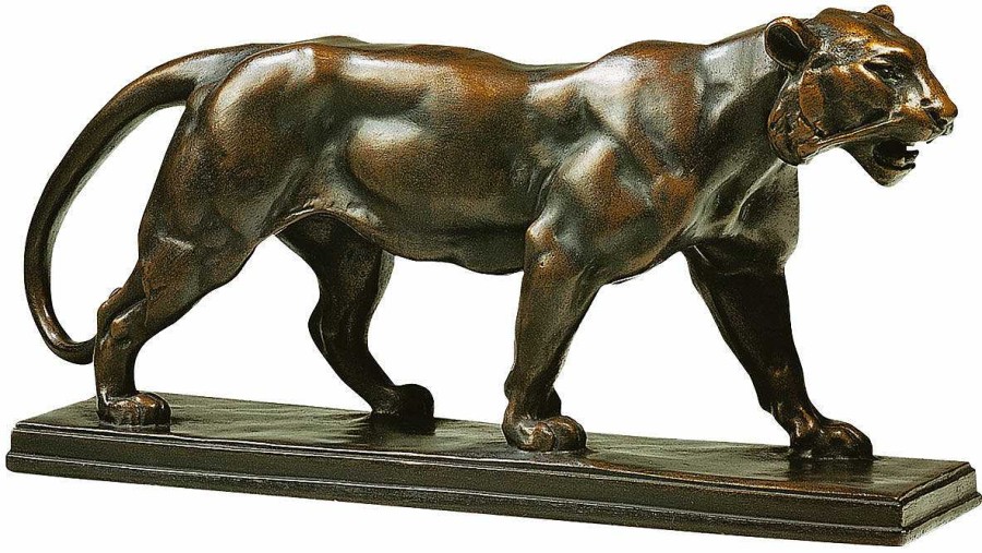 Antoine-Louis Barye Skulptur "Panther", Version In Kunstbronze 19. Jh / Um 1900