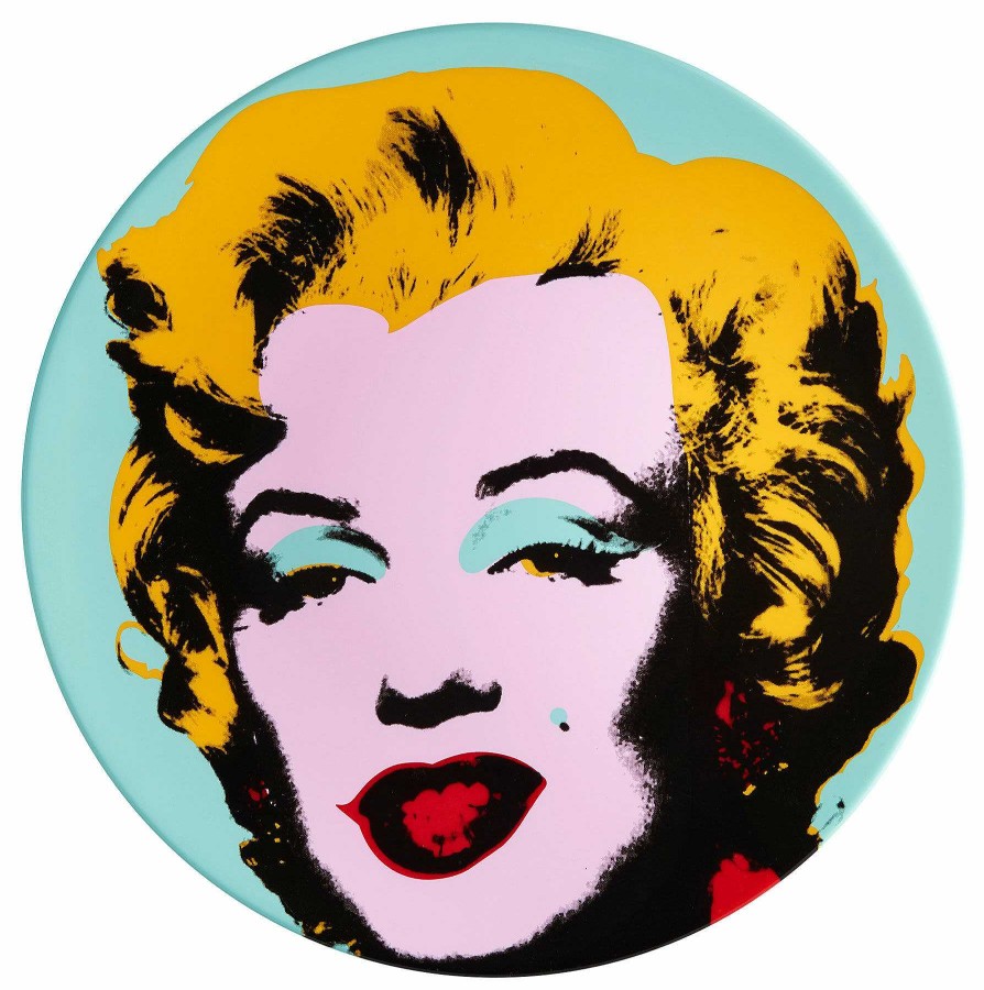 Andy Warhol Porzellanteller "Marilyn" (Blau) Homeaccessoires