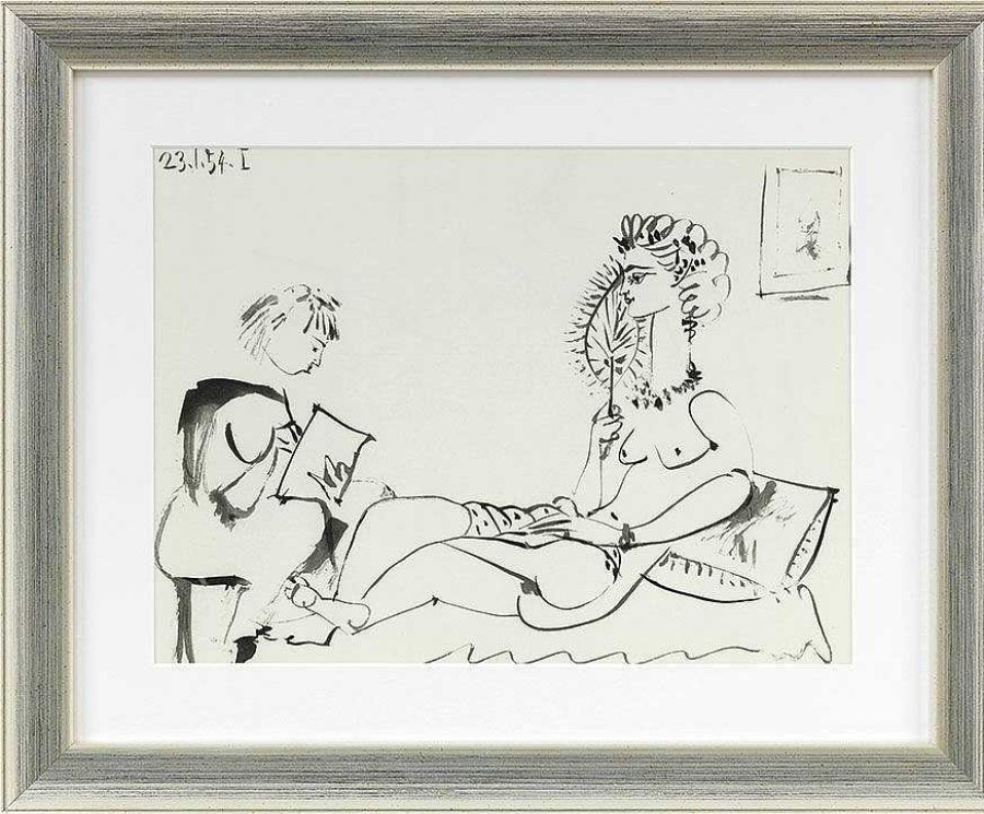 Pablo Picasso Bild "Ohne Titel", Gerahmt Akt