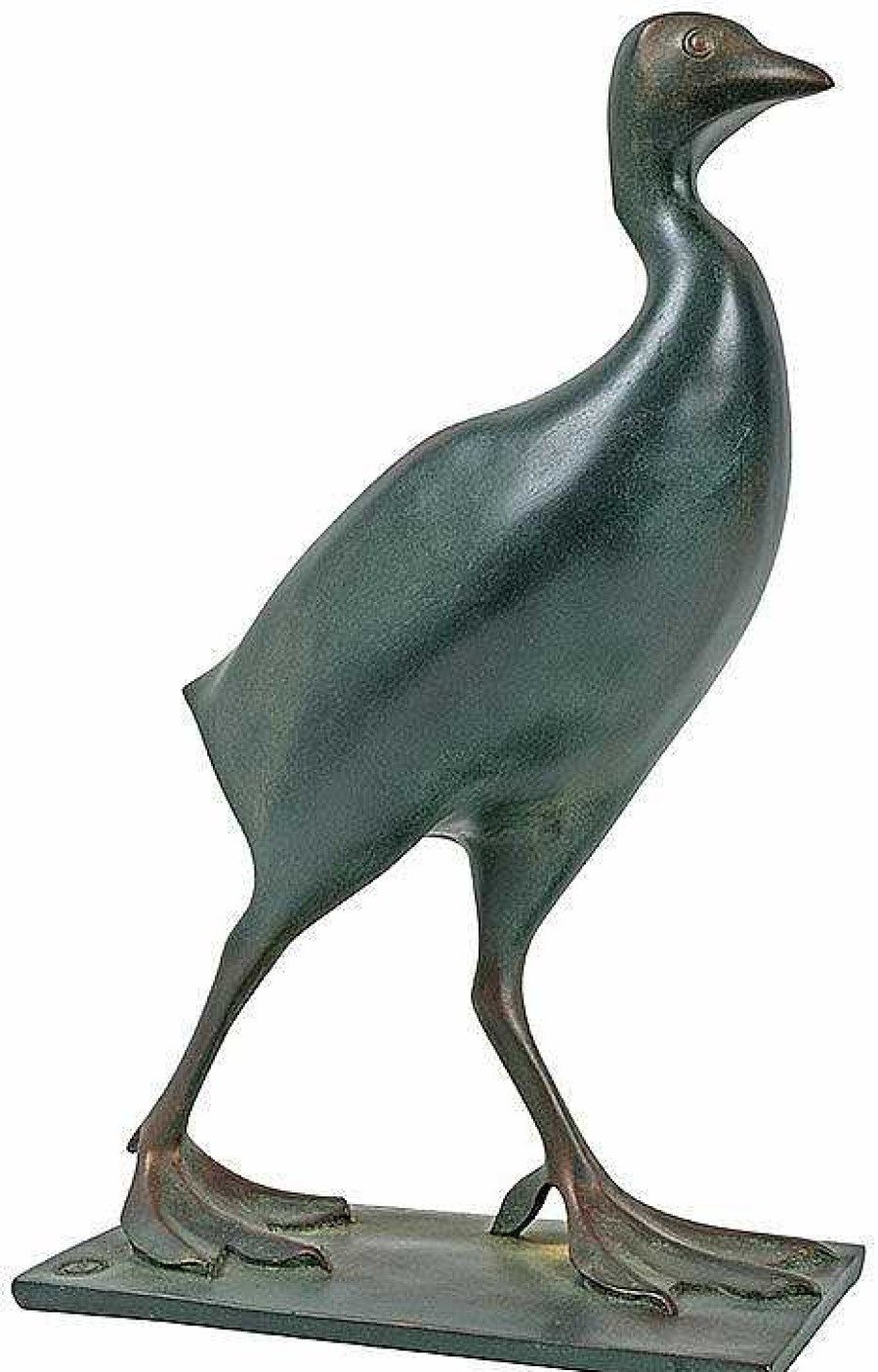 Francois Pompon Skulptur "Wasserhuhn", Kunstbronze Kunstbronze